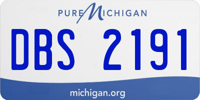 MI license plate DBS2191
