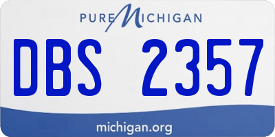 MI license plate DBS2357