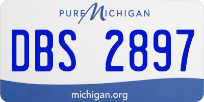 MI license plate DBS2897