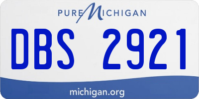 MI license plate DBS2921