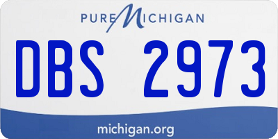MI license plate DBS2973