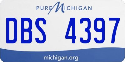 MI license plate DBS4397