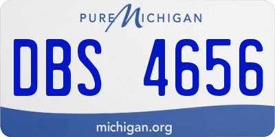 MI license plate DBS4656