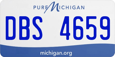 MI license plate DBS4659