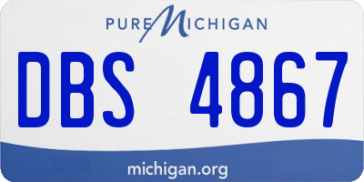 MI license plate DBS4867