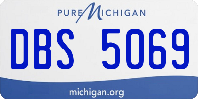 MI license plate DBS5069