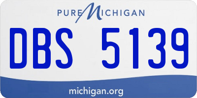 MI license plate DBS5139