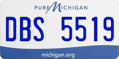 MI license plate DBS5519