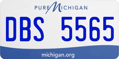 MI license plate DBS5565