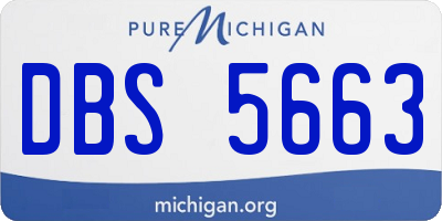 MI license plate DBS5663