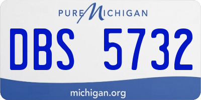 MI license plate DBS5732