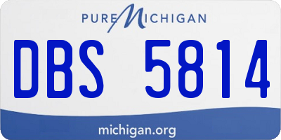 MI license plate DBS5814