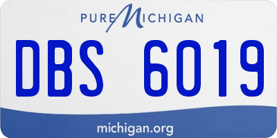 MI license plate DBS6019