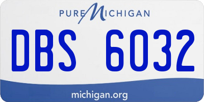 MI license plate DBS6032