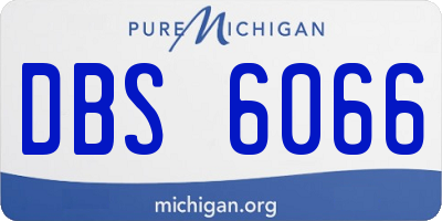 MI license plate DBS6066