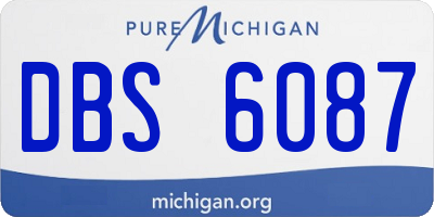 MI license plate DBS6087