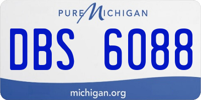 MI license plate DBS6088