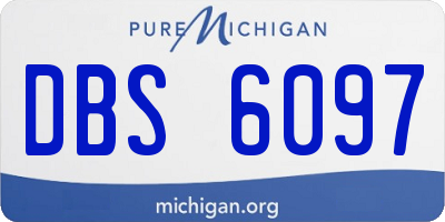 MI license plate DBS6097