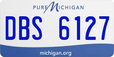 MI license plate DBS6127
