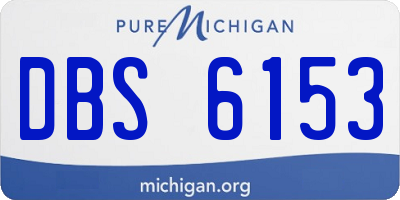 MI license plate DBS6153