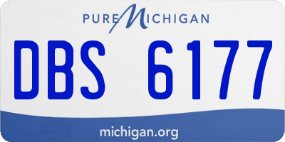 MI license plate DBS6177