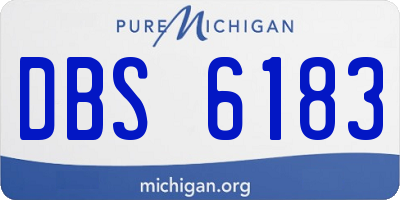 MI license plate DBS6183