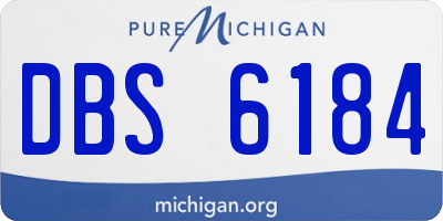 MI license plate DBS6184