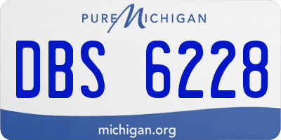 MI license plate DBS6228