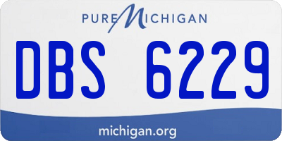 MI license plate DBS6229