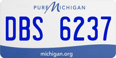 MI license plate DBS6237