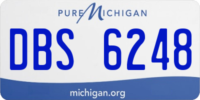 MI license plate DBS6248