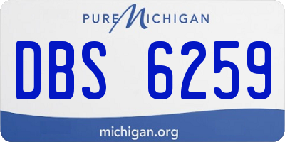 MI license plate DBS6259