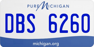 MI license plate DBS6260