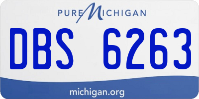 MI license plate DBS6263