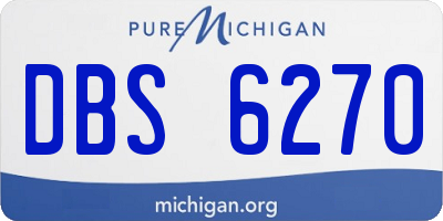 MI license plate DBS6270