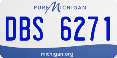 MI license plate DBS6271
