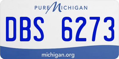 MI license plate DBS6273