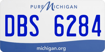 MI license plate DBS6284