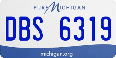 MI license plate DBS6319