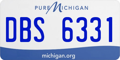 MI license plate DBS6331