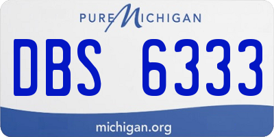 MI license plate DBS6333