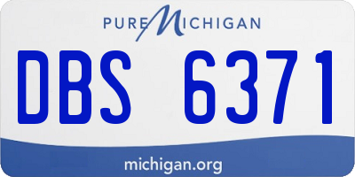 MI license plate DBS6371