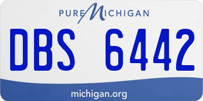 MI license plate DBS6442
