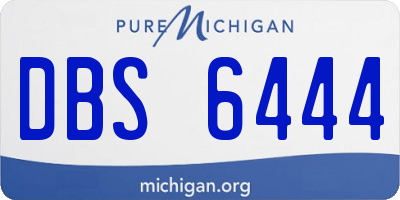 MI license plate DBS6444