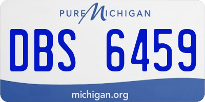 MI license plate DBS6459