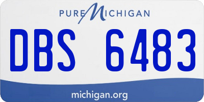 MI license plate DBS6483