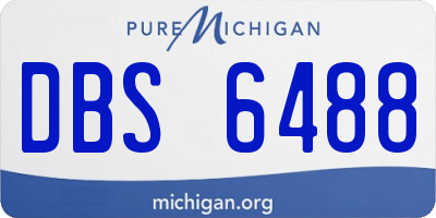 MI license plate DBS6488