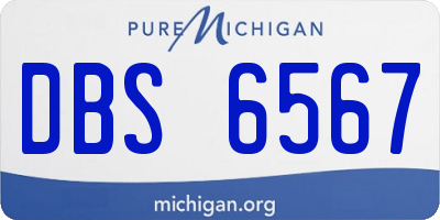 MI license plate DBS6567