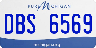 MI license plate DBS6569
