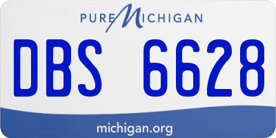 MI license plate DBS6628